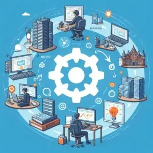 Basic software development lifecycle at a tech company