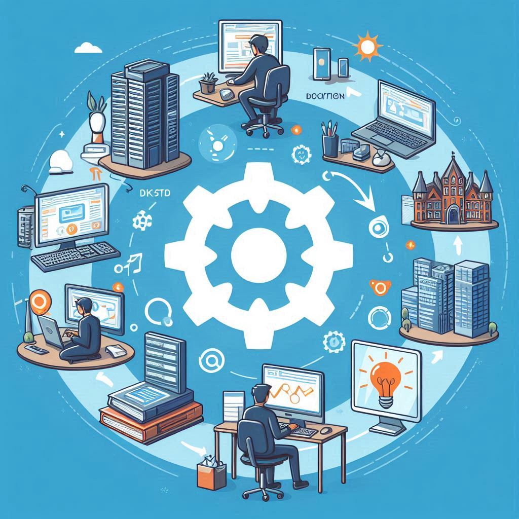 Basic software development lifecycle at a tech company